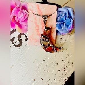 Handmade, polymer, clay necklace